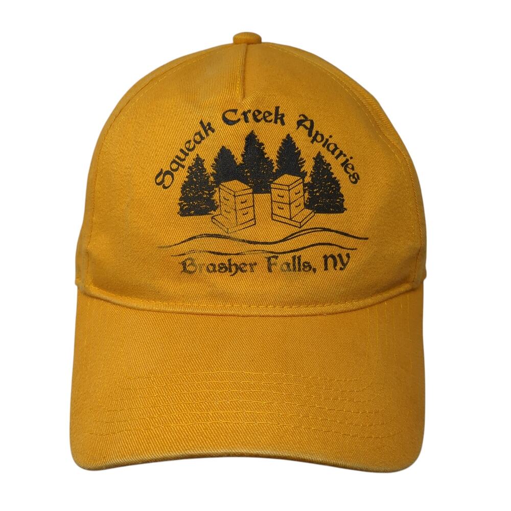 Squeak Creek Apiaries Brasher Falls NY Baseball Cap Yellow One Size Harriton